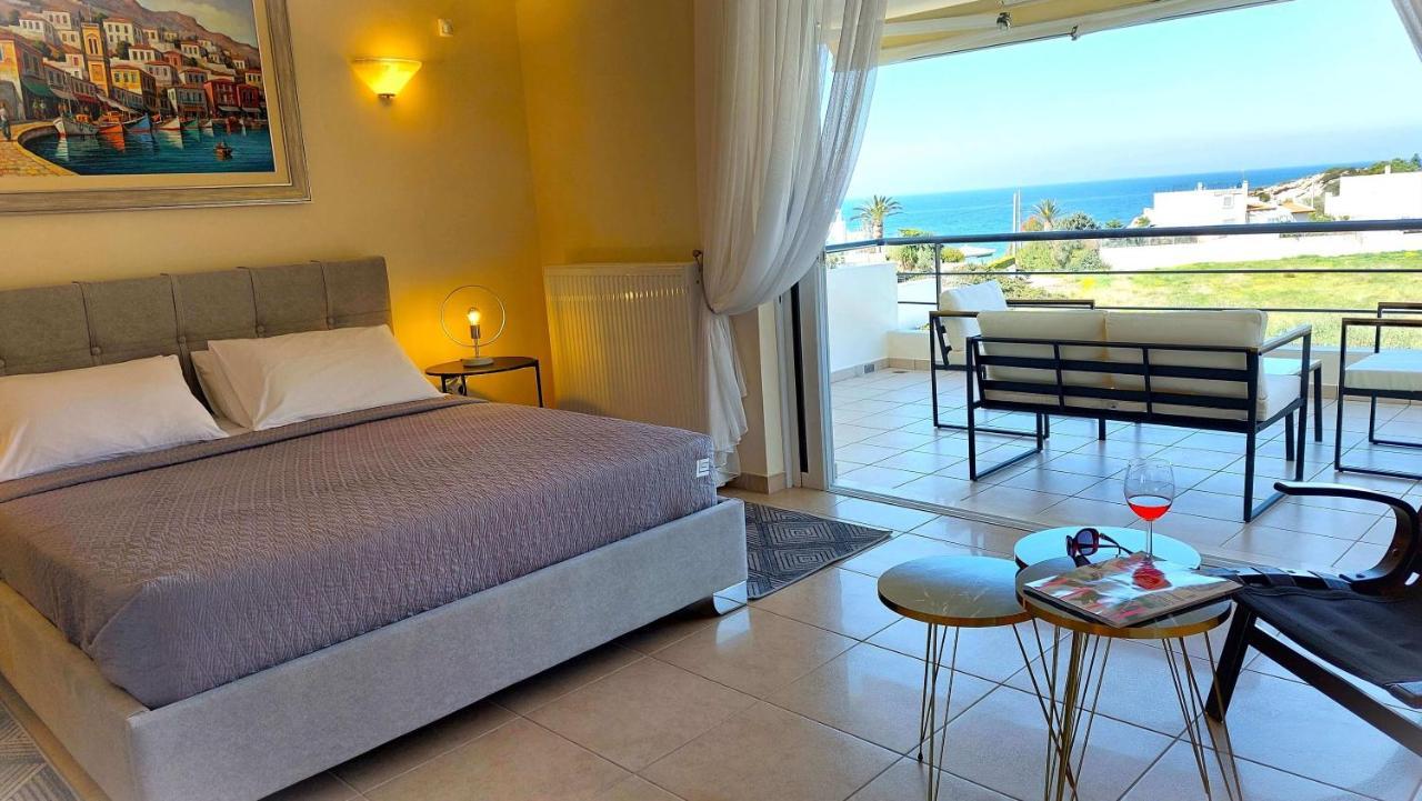 Holiday Villa Sunjoy Close To The Beach Sounion Exterior photo